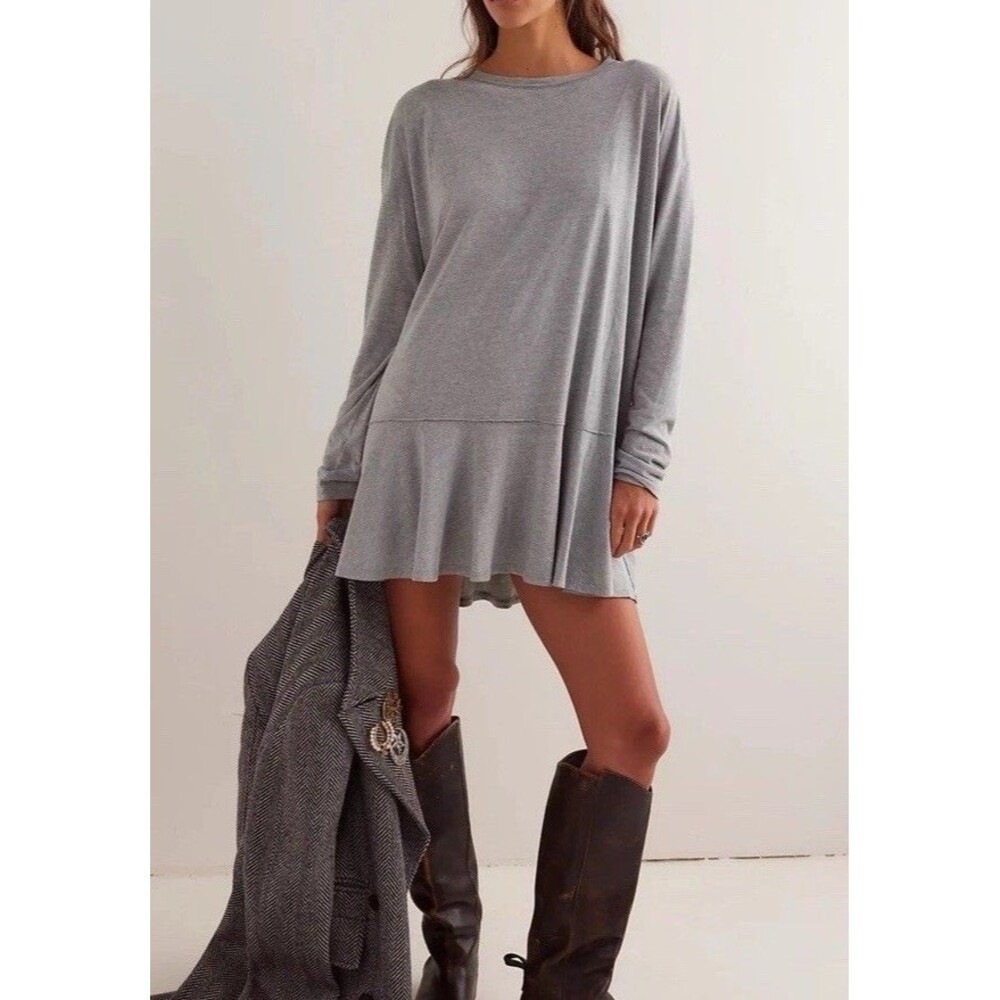 Free People We the Free Paris Tunic Gray Size XS NWT
